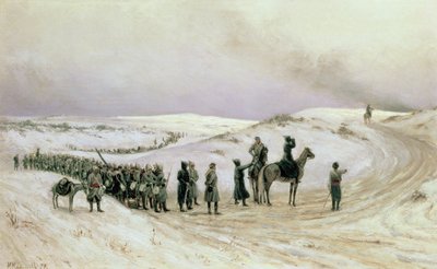 Bulgaria, a Scene from the Russo-Turkish War of 1877-78 by Mikhail Georgievich Malyshev